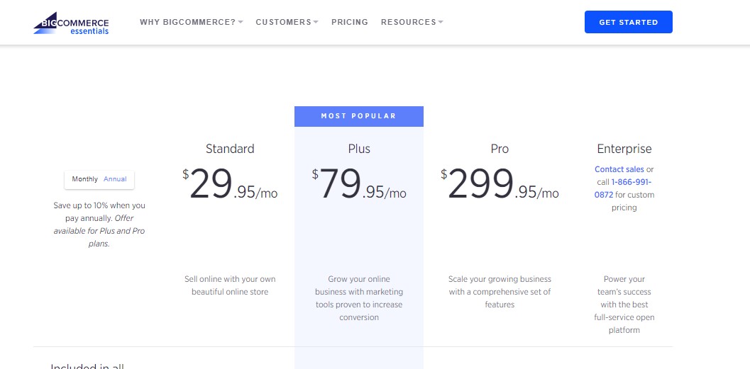 BigCommerce Pricing