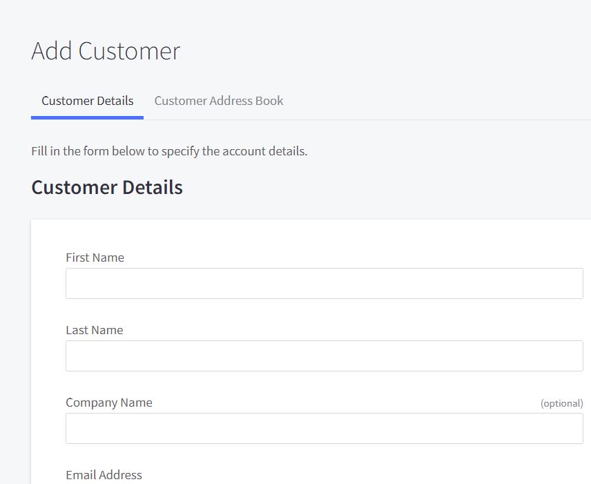 Contact Management - bigcommerce