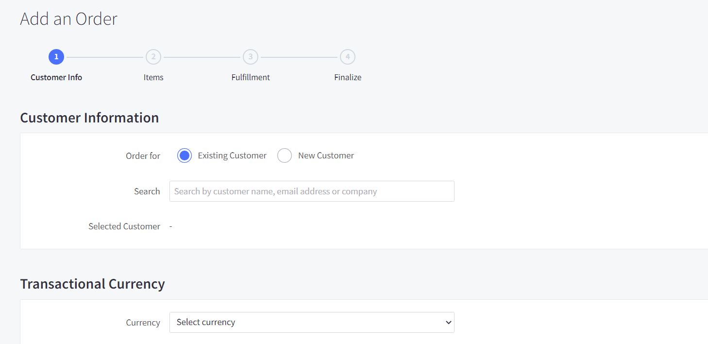 Order Management - bigcommerce