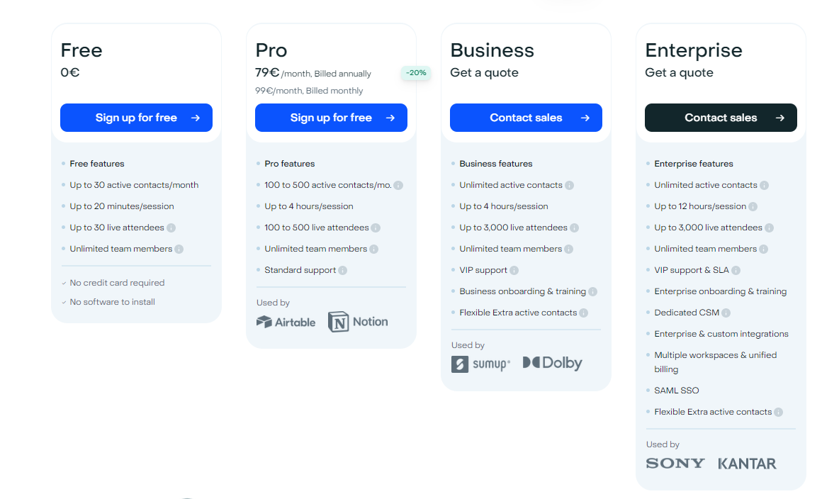 Livestorm-pricing