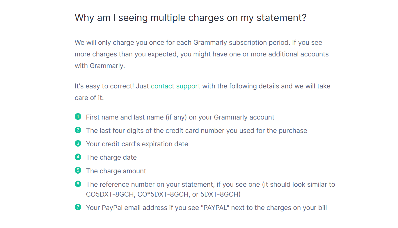 grammarly support